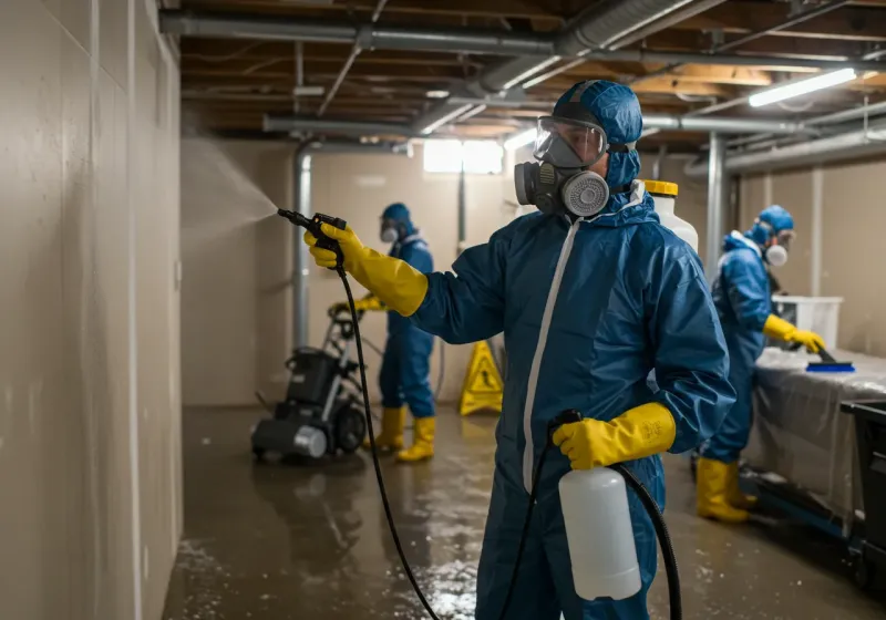 Basement Sanitization and Antimicrobial Treatment process in Antigo, WI